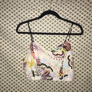 ASTR Patterned Crop Top